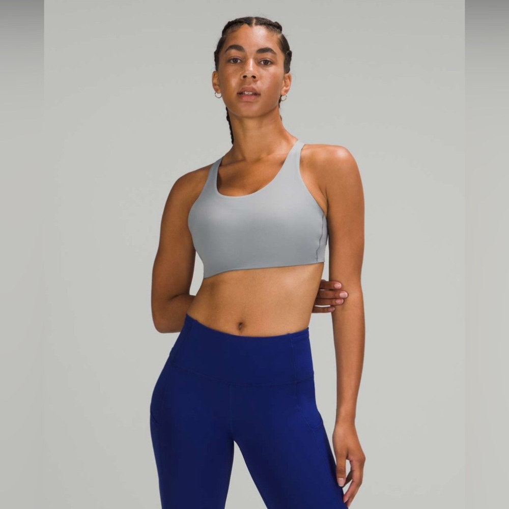EUC Lululemon Energy Bra *High Support, B–DDD Cups in Rhino Grey